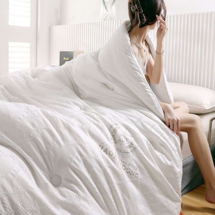 91家纺网 家纺一手货源 找家纺 （总）伊被源 2022新款磨毛提花抗菌冬被被子被芯-动情