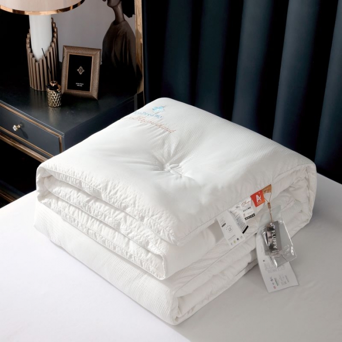 91家纺网 家纺一手货源 找家纺 伊被源 2022新款抗菌立体冬被春秋被被芯被子-华夫泡 白色