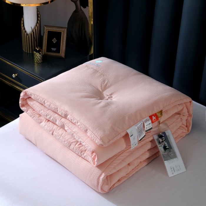 91家纺网 家纺一手货源 找家纺 伊被源 2022新款抗菌立体冬被春秋被被芯被子-华夫泡 粉色