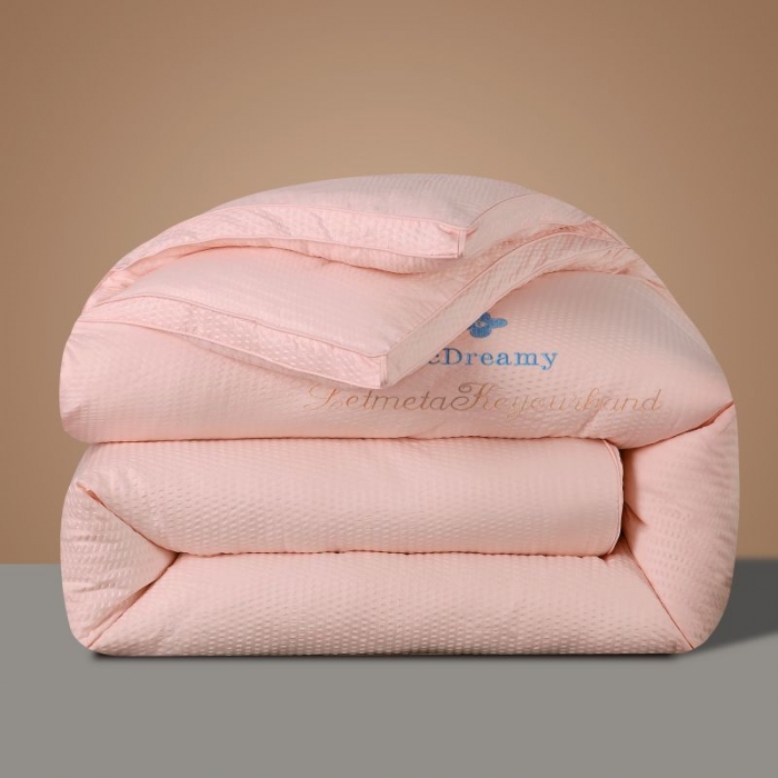 91家纺网 家纺一手货源 找家纺 伊被源 2022新款抗菌立体冬被春秋被被芯被子-华夫泡 粉色
