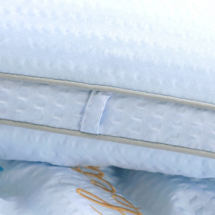 91家纺网 家纺一手货源 找家纺 伊被源 2022新款抗菌立体冬被春秋被被芯被子-华夫泡 蓝色