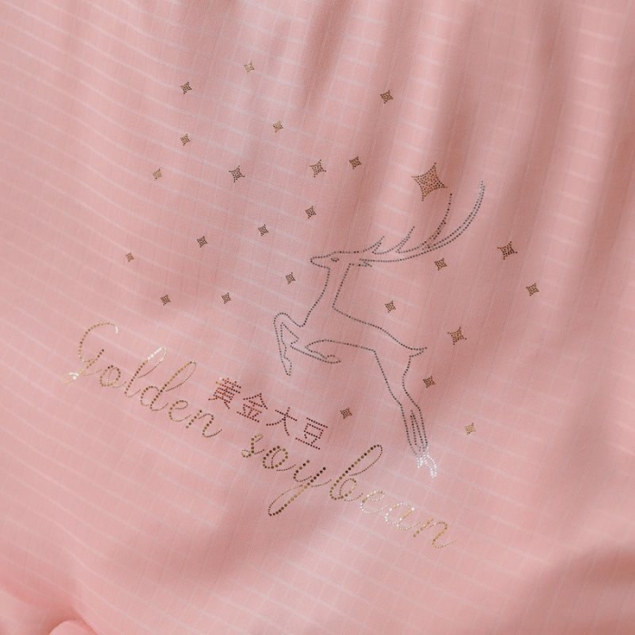 91家纺网 家纺一手货源 找家纺 伊被源2022新款抗菌大豆被冬被春秋被被芯被子-雪山麋鹿玉色