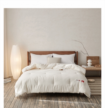 91家纺网 家纺一手货源 找家纺 明治西川A类全棉大豆 被子加厚保暖冬被夏凉被春秋被芯棉被二合一子母被