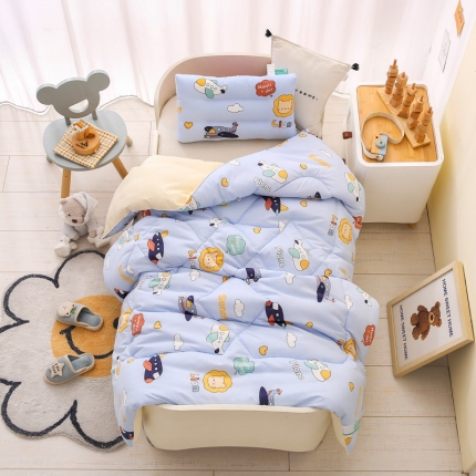 91家纺网 家纺一手货源 找家纺 （总）A类水洗棉幼儿园冬被仿鹅绒儿童春秋被宝宝午睡保暖加厚被