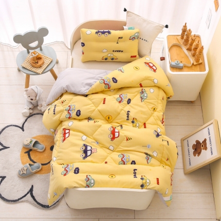 91家纺网 家纺一手货源 找家纺 （总）A类水洗棉幼儿园冬被仿鹅绒儿童春秋被宝宝午睡保暖加厚被
