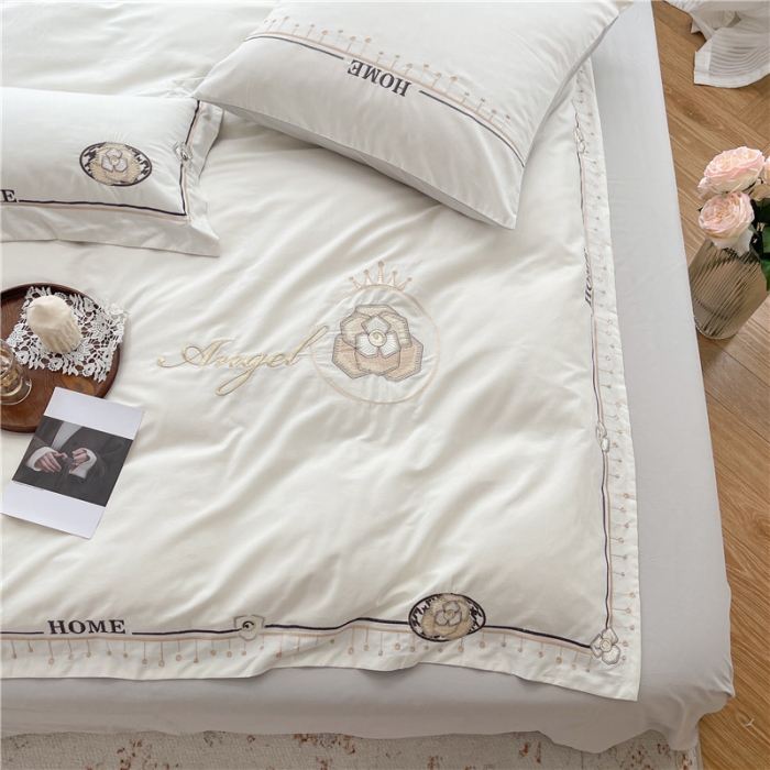 91家纺网 家纺一手货源 找家纺 总星野 新款coco小姐系列100支埃及长绒棉磨毛四件套