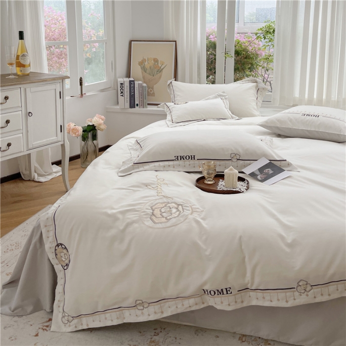 91家纺网 家纺一手货源 找家纺 总星野 新款coco小姐系列100支埃及长绒棉磨毛四件套