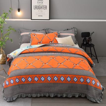 91家纺网 家纺一手货源 找家纺 雨洋家纺 2025新款水晶绒床盖 爱玛时尚