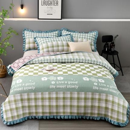 91家纺网 家纺一手货源 找家纺 雨洋家纺 2025新款水晶绒床盖 小资生活