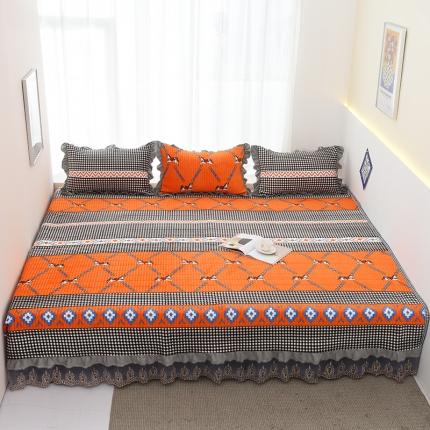 雨洋家纺 2025新款炕垫水晶绒床盖大炕盖 爱玛时尚