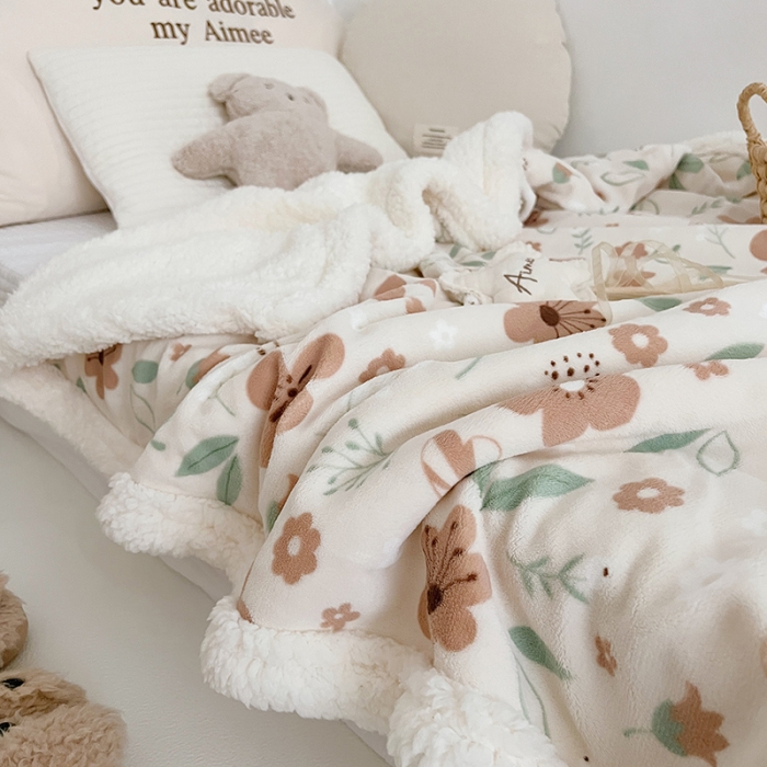 91家纺网 家纺一手货源 找家纺 航途席业 20263新款软绵绵牛奶绒羊羔绒毛毯 花期