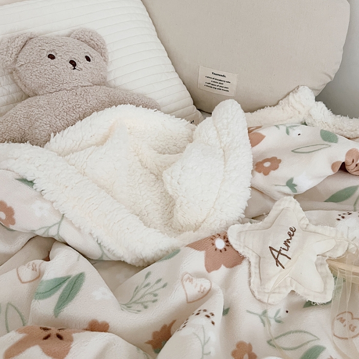 91家纺网 家纺一手货源 找家纺 航途席业 20263新款软绵绵牛奶绒羊羔绒毛毯 花期