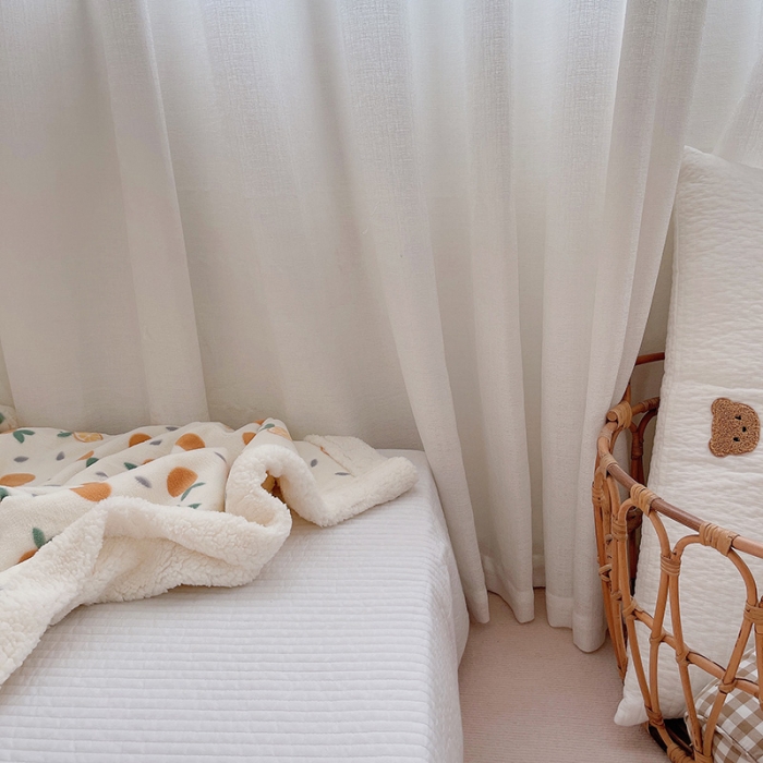 91家纺网 家纺一手货源 找家纺 航途席业 2023新款软绵绵牛奶绒羊羔绒毛毯 橘子