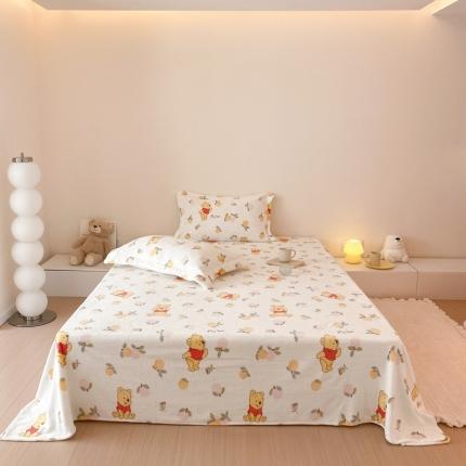 91家纺网 家纺一手货源 找家纺 （总）时光里 230g正宗全消光印花牛奶绒迪士尼系列单床单