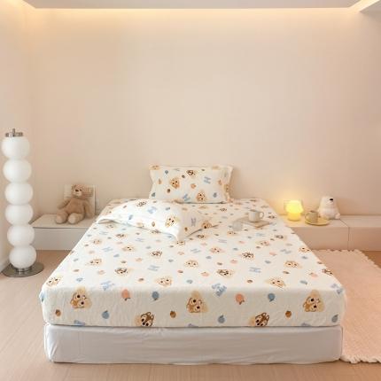 91家纺网 家纺一手货源 找家纺 （总）时光里 230g正宗全消光印花牛奶绒迪士尼系列单床笠