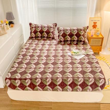 91家纺网 家纺一手货源 找家纺 （总）佰亿莱 2024新款 直播爆款高克重牛奶绒床笠三件套