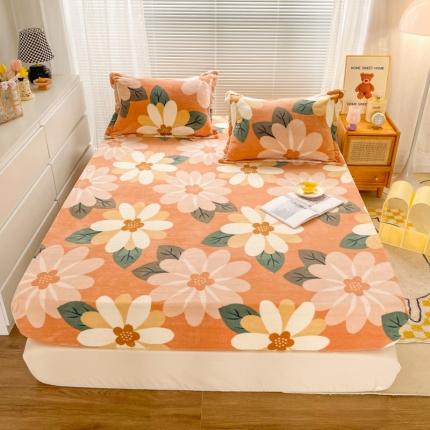 91家纺网 家纺一手货源 找家纺 （总）佰亿莱 2024新款 直播爆款高克重牛奶绒床笠三件套