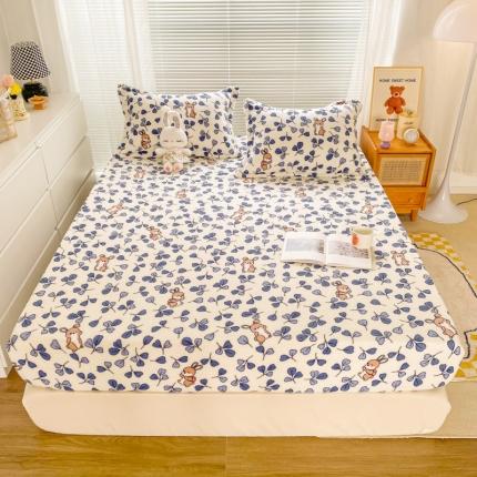 91家纺网 家纺一手货源 找家纺 （总）佰亿莱 2024新款 直播爆款高克重牛奶绒床笠三件套