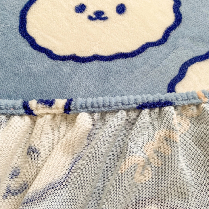 91家纺网 家纺一手货源 找家纺 佰亿莱 2024新款 直播爆款高克重牛奶绒床笠三件套 海洋熊