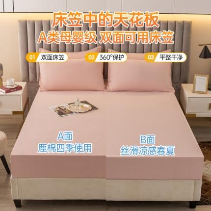 91家纺网 家纺一手货源 找家纺 （总）老帅的工厂店 新款鹿棉双面床笠