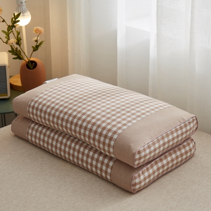 91家纺网 家纺一手货源 找家纺 （总）乐可2022全棉全荞麦壳枕芯内外套可拆洗荞麦枕风格二