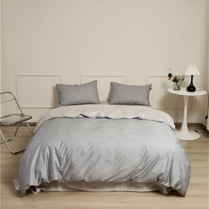 2022新款提花暖绒四件套 凝雨灰