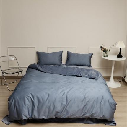 2022新款提花暖绒四件套 品月蓝