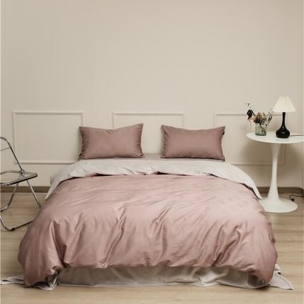 2022新款提花暖绒四件套 袭春粉