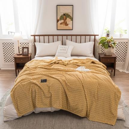 91家纺网 家纺一手货源 找家纺 （总）畅畅家纺 2022新款新款色织牛奶绒多功能毛毯