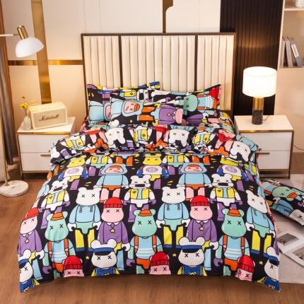 91家纺网 家纺一手货源 找家纺 乐居坊 2025新款芦荟棉单被套 时尚芭莎