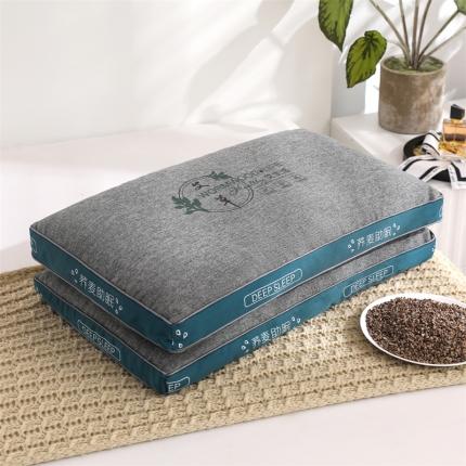 91家纺网 家纺一手货源 找家纺 总织布人 2022新款荞麦枕棉麻艾草药包养生荞麦助眠枕头枕芯