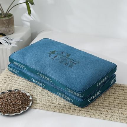 91家纺网 家纺一手货源 找家纺 总织布人 2022新款荞麦枕棉麻艾草药包养生荞麦助眠枕头枕芯