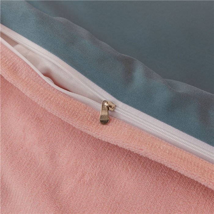 91家纺网 家纺一手货源 找家纺 （总）古吉梦 2022新款高克重牛奶绒双色床单床笠款四件套