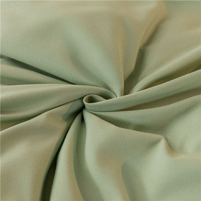 91家纺网 家纺一手货源 找家纺 古吉梦高克重牛奶绒双色床单床笠款四件套 纯色棉绒-豆绿+奶黄