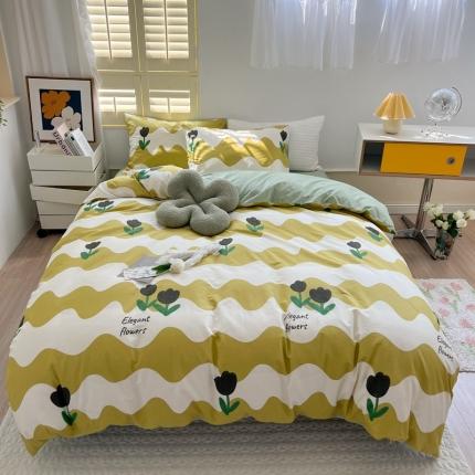 91家纺网 家纺一手货源 找家纺 （床笠不退换）全棉13372遇见系列 莱特