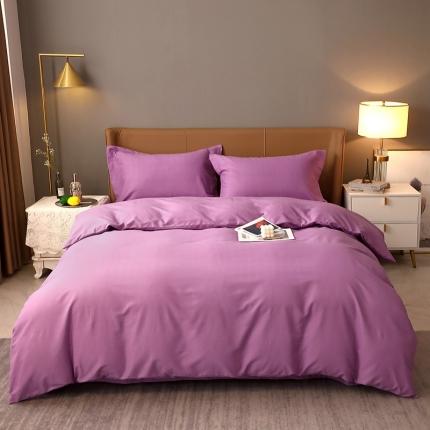 91家纺网 家纺一手货源 找家纺 总-2024新款加厚纯棉全棉纯色生态磨毛多规格四件套床单款床笠款素色