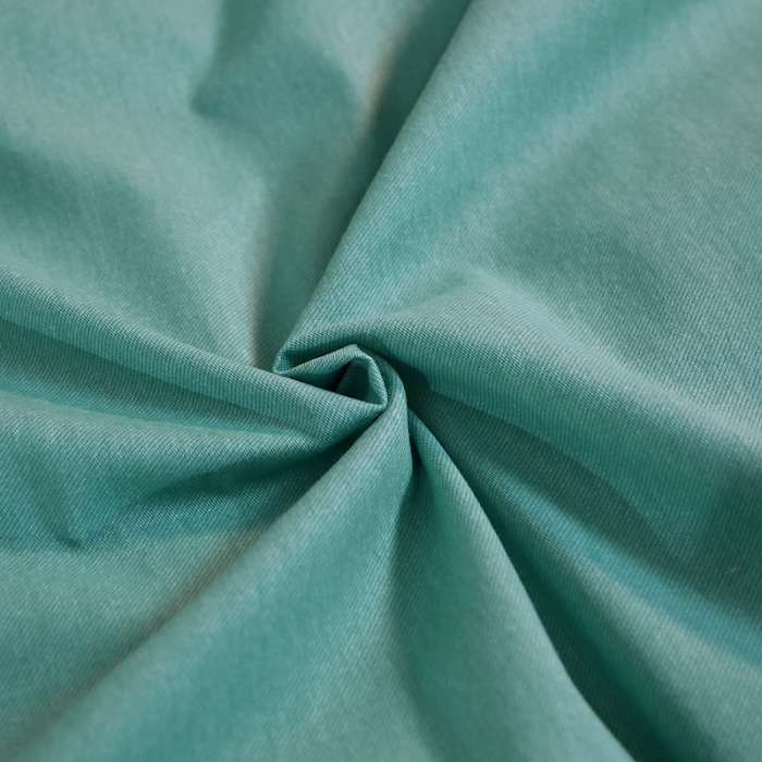 91家纺网 家纺一手货源 找家纺 晶缦家纺 2022新款加厚全棉纯色生态磨毛多规格四件套 纯依-豆绿