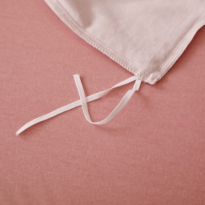 91家纺网 家纺一手货源 找家纺 晶缦家纺 2022新款加厚全棉纯色生态磨毛多规格四件套 纯依-粉玉