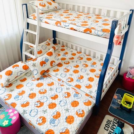 91家纺网 家纺一手货源 找家纺 小虾米 2022新款上下床牛奶绒夹棉床笠 柿子