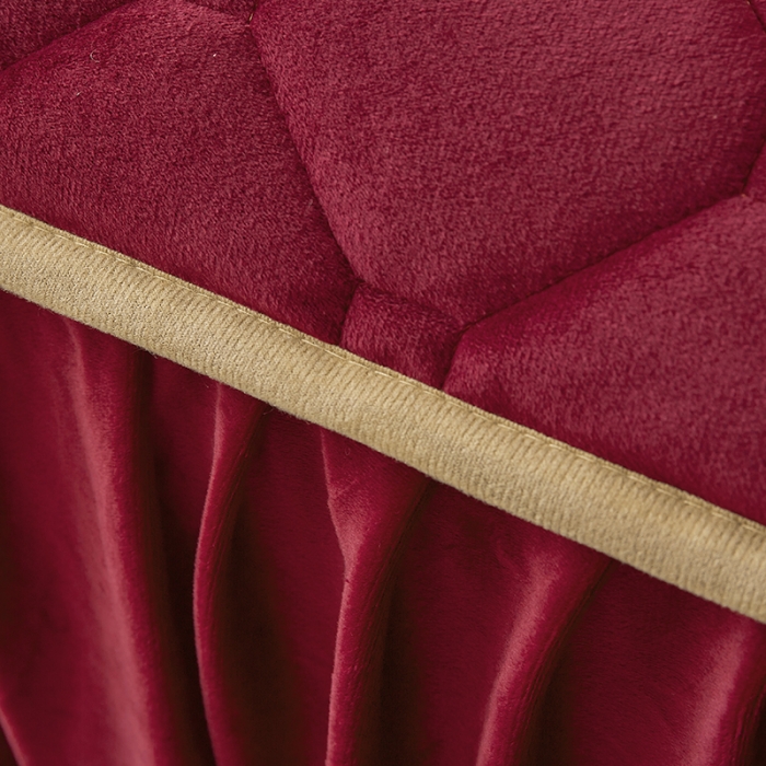 91家纺网 家纺一手货源 找家纺 屹成家纺 2024新款亲肤水晶绒夹棉床裙四件套-小熊款 酒红