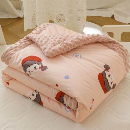 91家纺网 家纺一手货源 找家纺 （总）嗨生活 德芙绒豆豆被 儿童被 幼儿园被 单人被 学生被