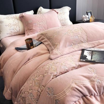 馨蕊 2022新款秋冬轻奢煦暖绒系列-妮可 妮可-蔷薇粉