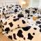 91家纺网 家纺一手货源 找家纺 卡斯诺 2022新款牛奶绒加厚保暖四件套 黑白奶牛