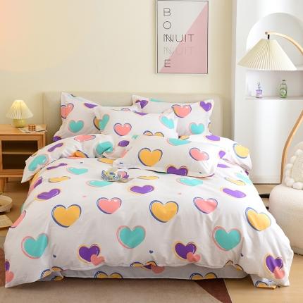 91家纺网 家纺一手货源 找家纺 （总）启优家纺12868全棉四件套床单款纯棉四件套