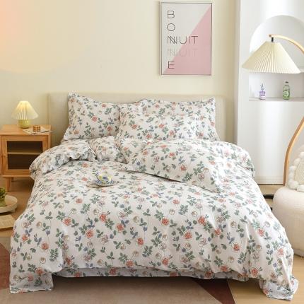 91家纺网 家纺一手货源 找家纺 （总）启优家纺12868全棉四件套床单款纯棉四件套