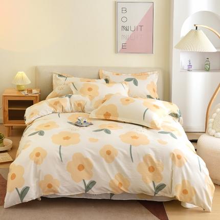 91家纺网 家纺一手货源 找家纺 （总）启优家纺12868全棉四件套床单款纯棉四件套