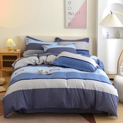 91家纺网 家纺一手货源 找家纺 （总）启优家纺12868全棉四件套床单款纯棉四件套