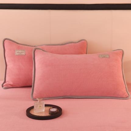 91家纺网 家纺一手货源 找家纺 （总）518家纺 新款220克牛奶绒纯色系列单枕套