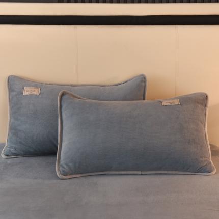 91家纺网 家纺一手货源 找家纺 （总）518家纺 新款220克牛奶绒纯色系列单枕套