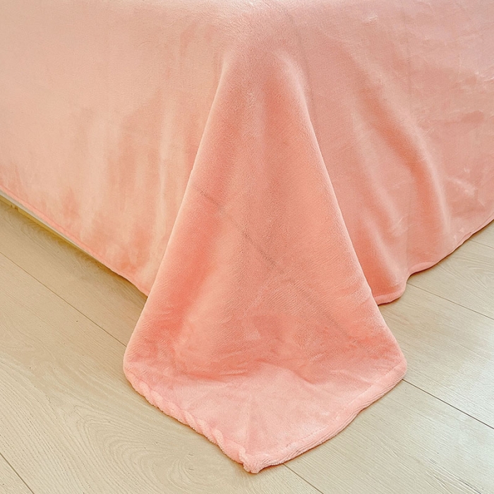 91家纺网 家纺一手货源 找家纺 琪格格 2022新款泰迪绒毛巾绣四件套 泰迪绒-樱花粉